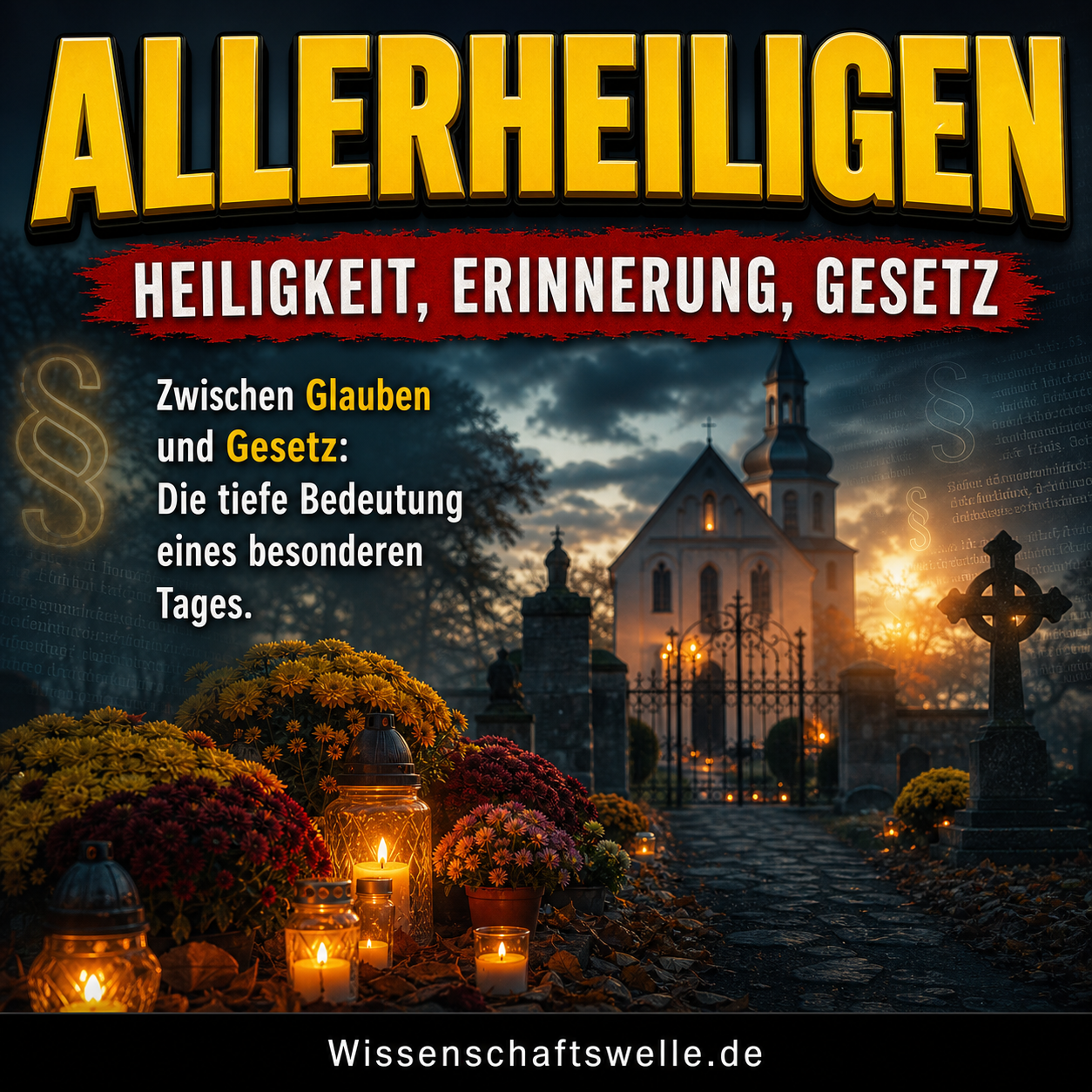 Allerheiligen als Feiertag: Heiligkeit, Erinnerung – und was das Gesetz dazu sagt