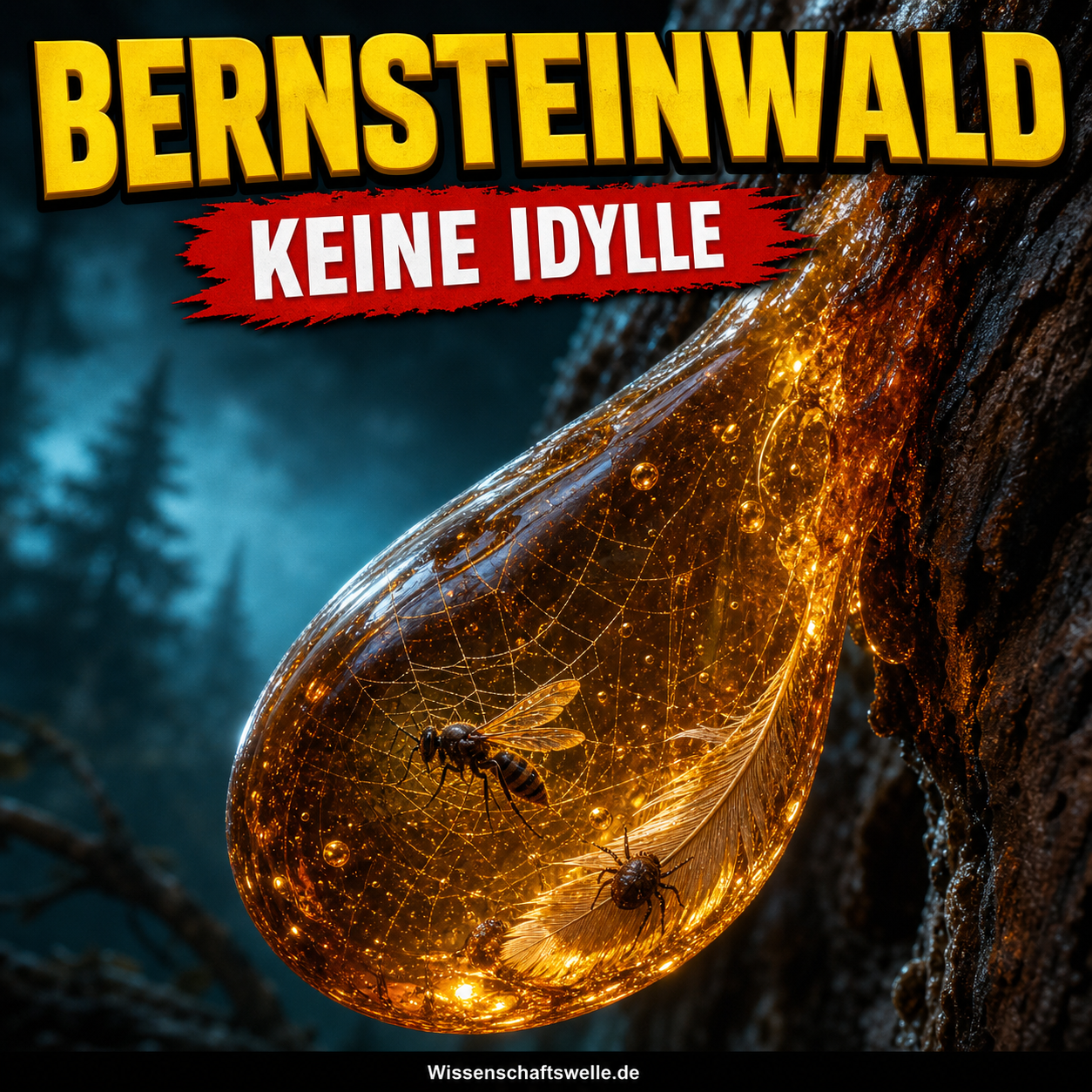 Bernstein bewahrt keine Idylle: Wie Harzfallen die Ökologie der Kreidewälder freilegen