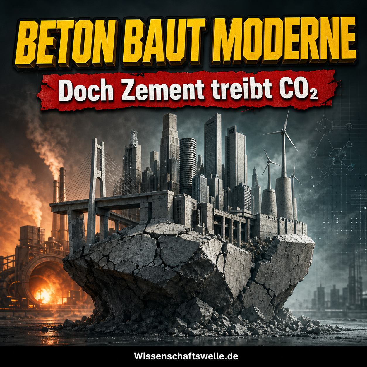 Beton: Warum der wichtigste Baustoff der Moderne das Klima belastet und wie die Branche sauberer werden kann