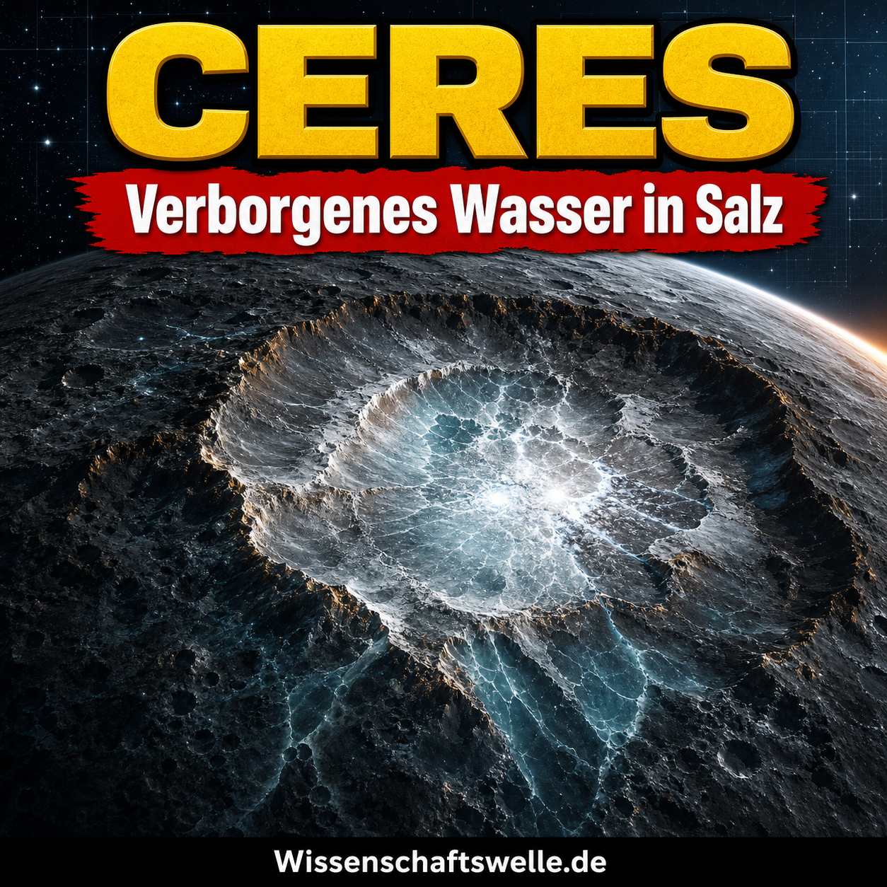 Die weißen Narben von Ceres: Wie ein Zwergplanet verborgenes Wasser verrät