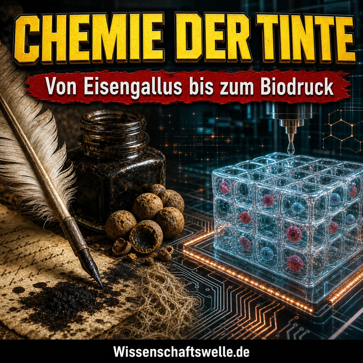 Chemie der Tinten: Wie aus Eisengallustinten funktionale Materialien für Elektronik und 3D-Biodruck wurden