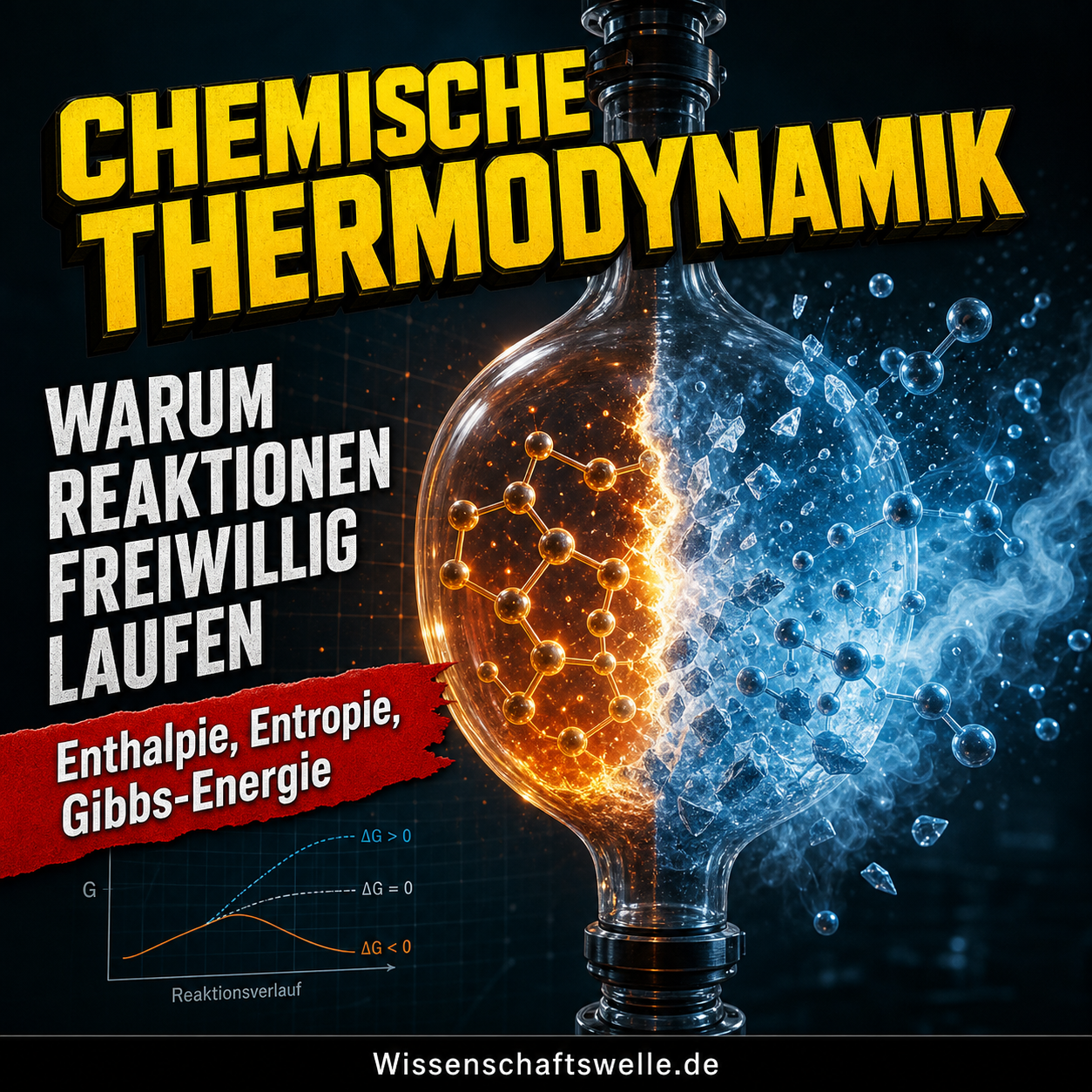 Chemische Thermodynamik ohne Angst: Die stille Bilanz, nach der Reaktionen ihren Weg wählen