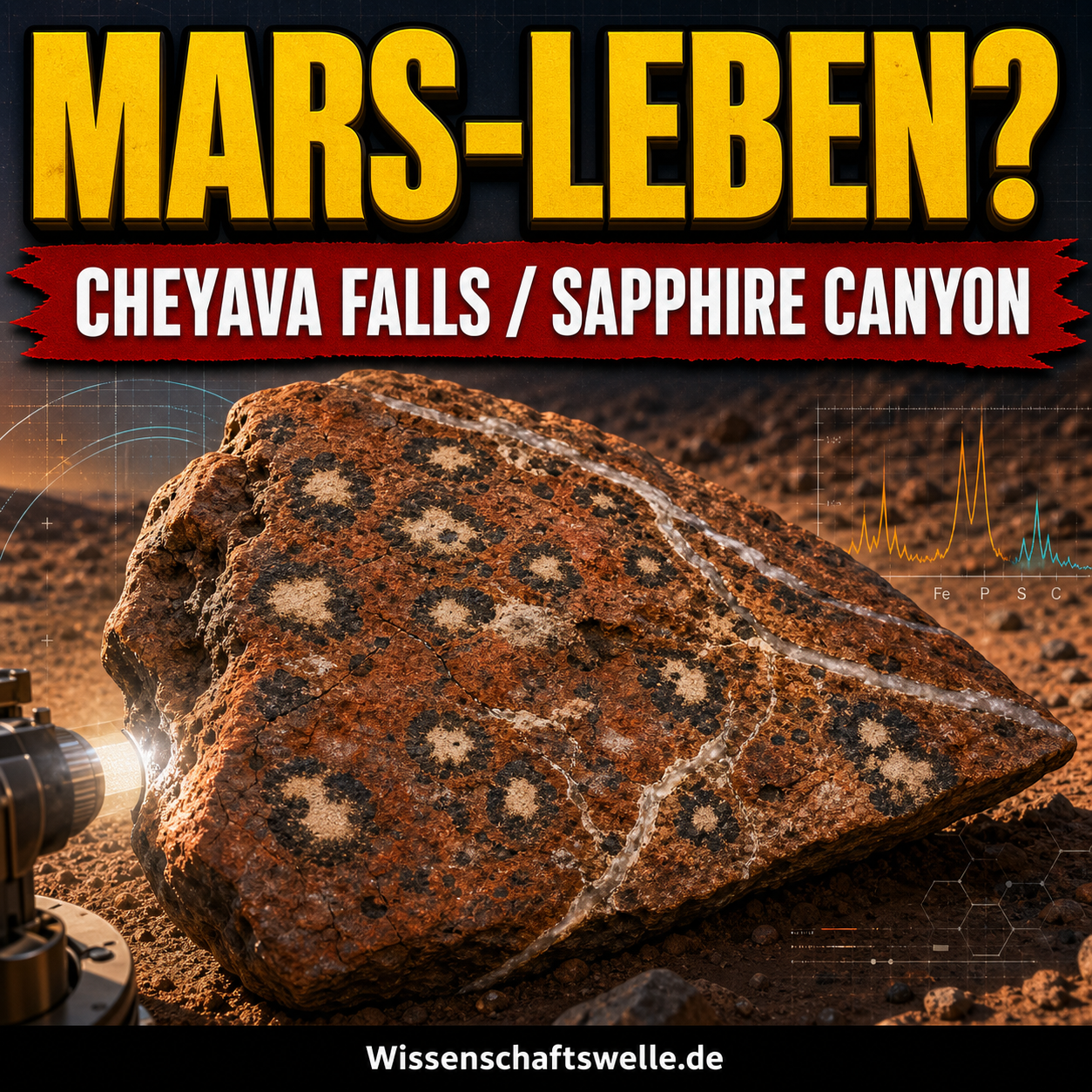 Cheyava Falls Biosignatur: Was die „Sapphire-Canyon“-Probe über Leben auf dem Mars verrät