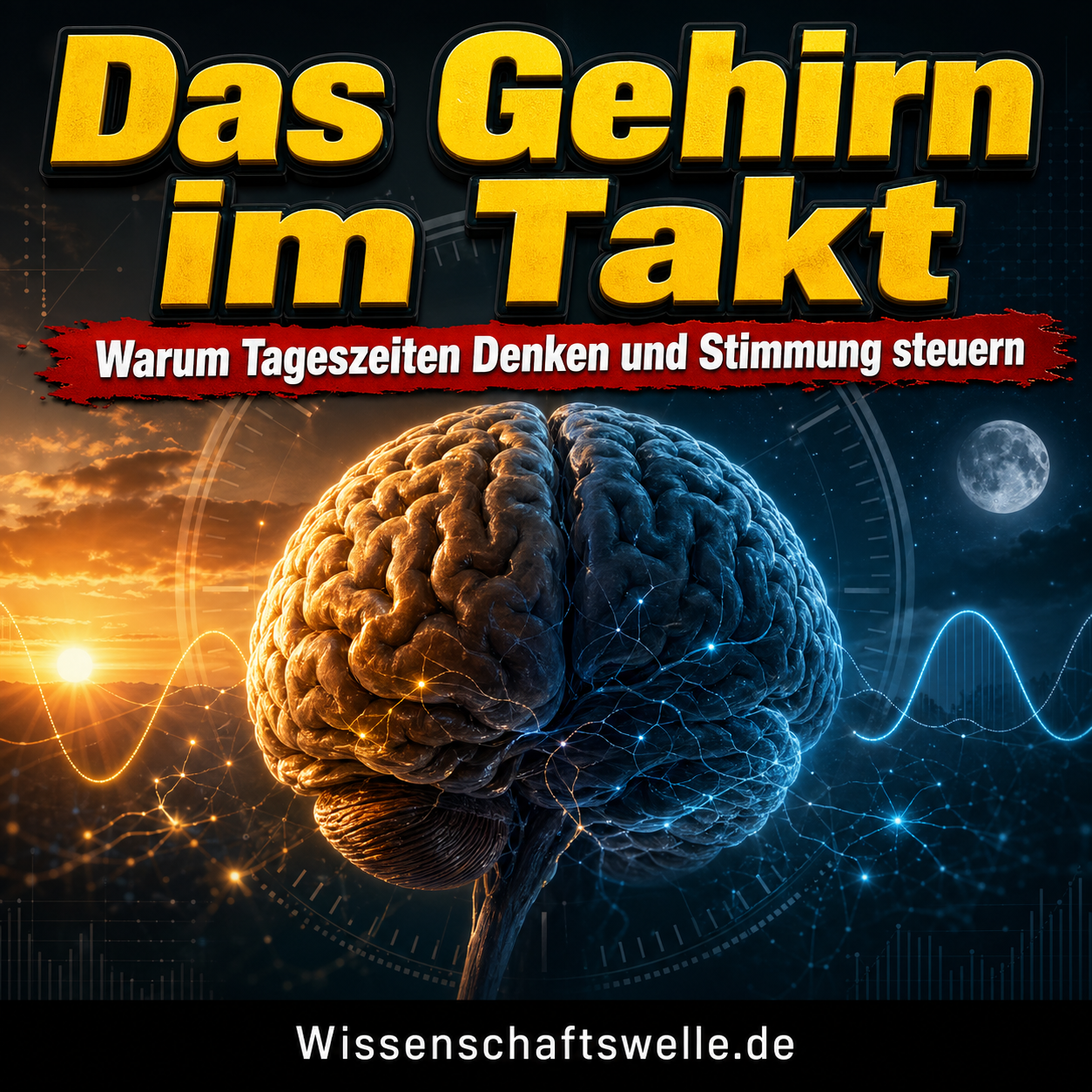 Chronobiologie des Gehirns: Wie Tagesrhythmen Aufmerksamkeit, Stimmung und kognitive Leistung steuern