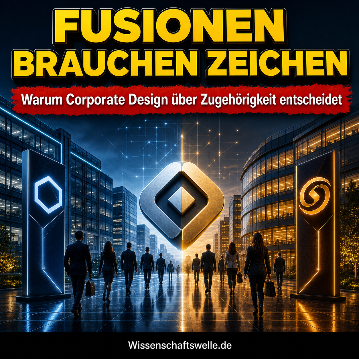 Zwei Firmen, ein Zeichen, viele Loyalitäten: Warum Corporate Design nach Fusionen weit mehr als Kosmetik ist