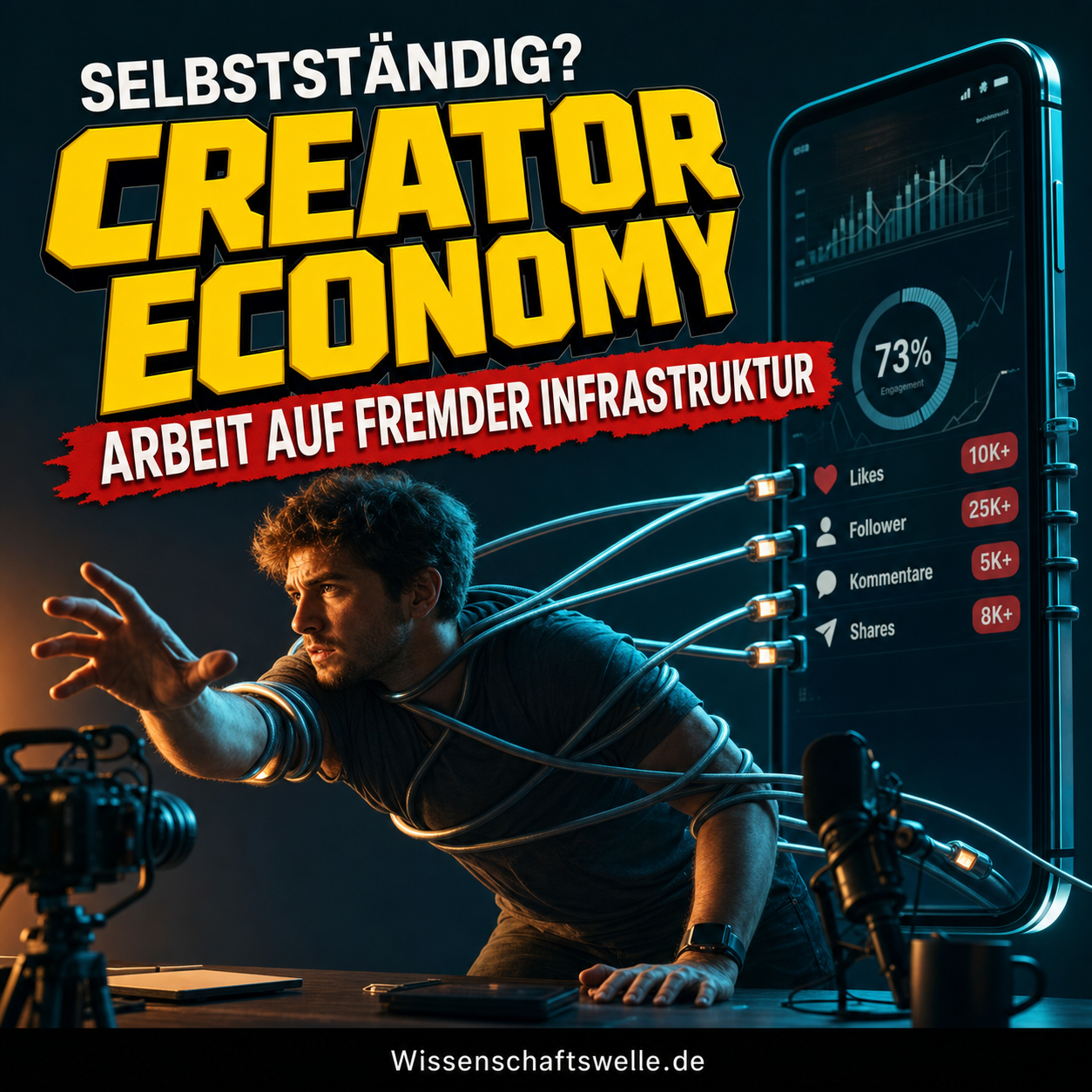 Selbstständig auf Widerruf: Wie die Creator Economy Kreative zugleich Unternehmer und Plattformarbeiter macht