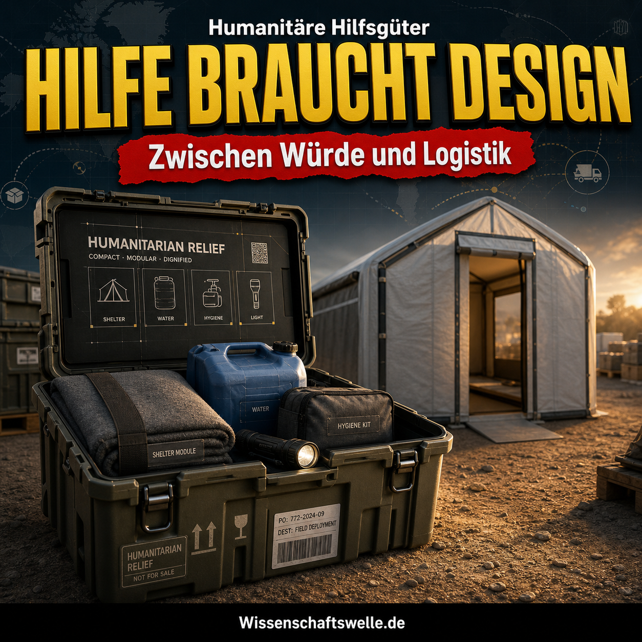 Wenn Hilfe an der Kiste scheitert: Warum das Design humanitärer Hilfsgüter über Schutz, Würde und lokale Realität entscheidet
