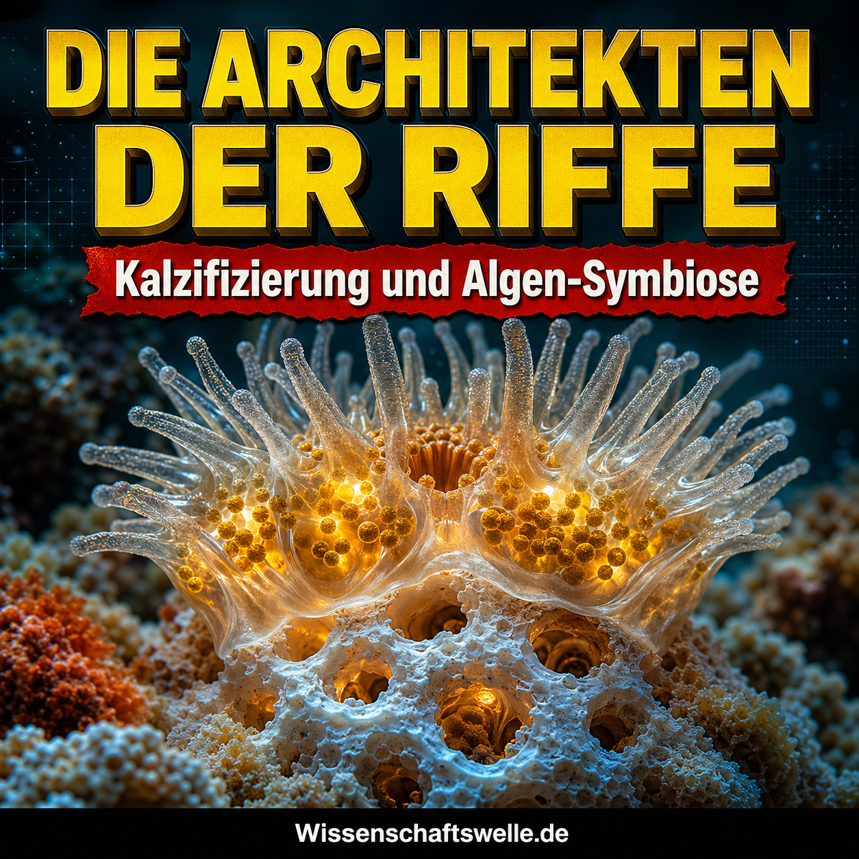 Korallenpolypen: Wie Kalzifizierung und Zooxanthellen ganze Riffe bauen