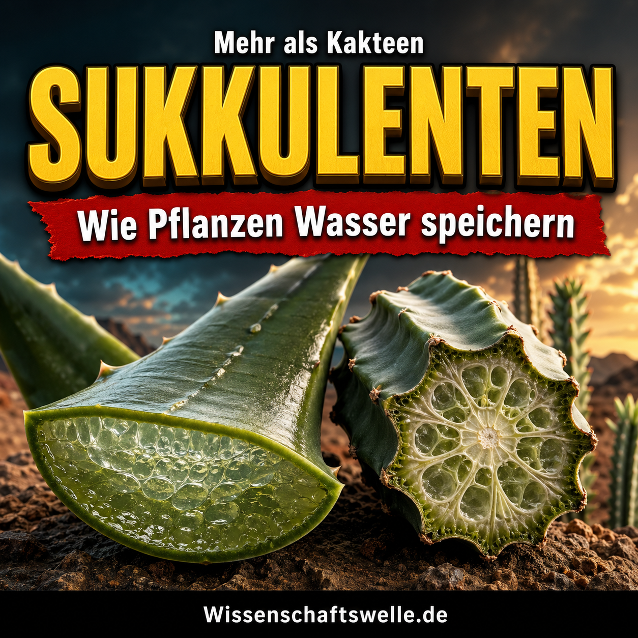 Sukkulenten: Wie Aloe, Agave und Euphorbia Wasser speichern – und warum Kakteen nur die halbe Geschichte sind