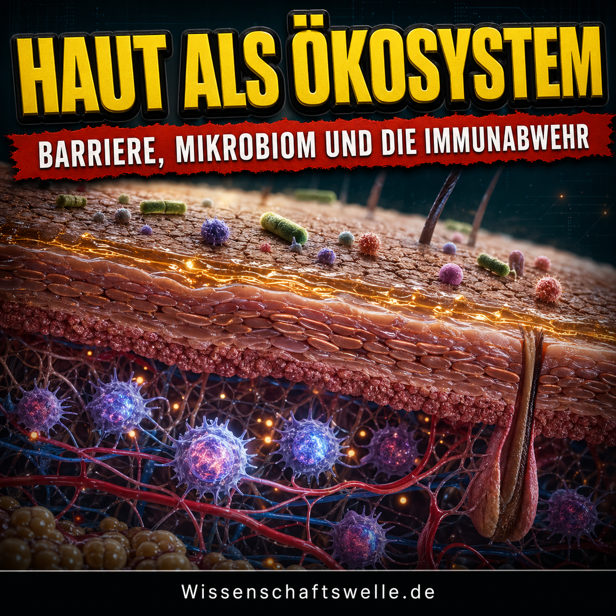 Die Haut als Ökosystem: Wie Hautbarriere, Mikrobiom und Immunabwehr zusammenarbeiten