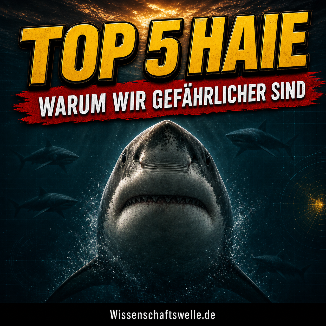 Die Top 5 der „gefährlichsten“ Haie – und warum sie mehr Angst vor uns haben sollten