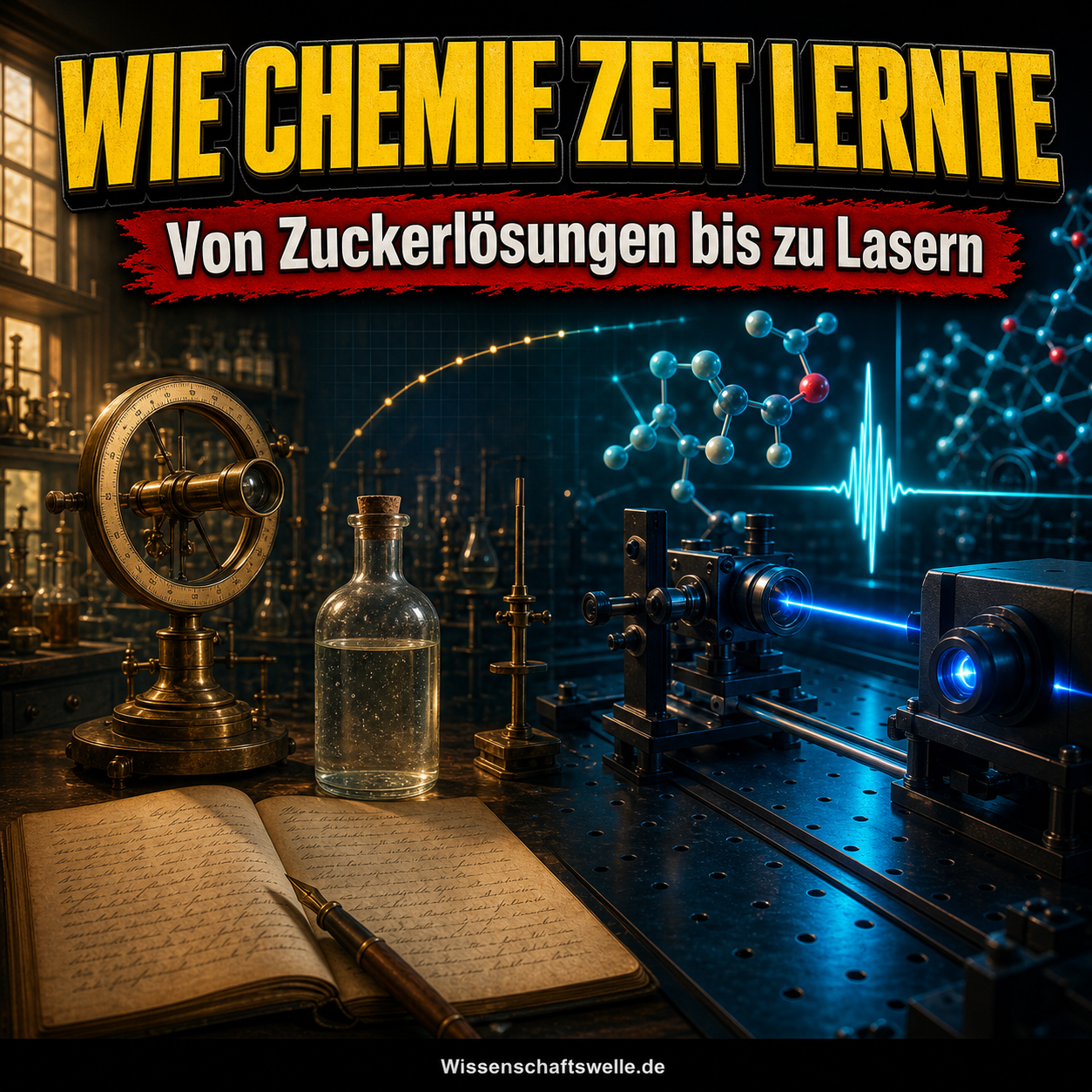 Reaktionskinetik als Wissenschaftsdrama: Wie Zucker, Explosionen und Laser die Chemie der Zeit erfanden