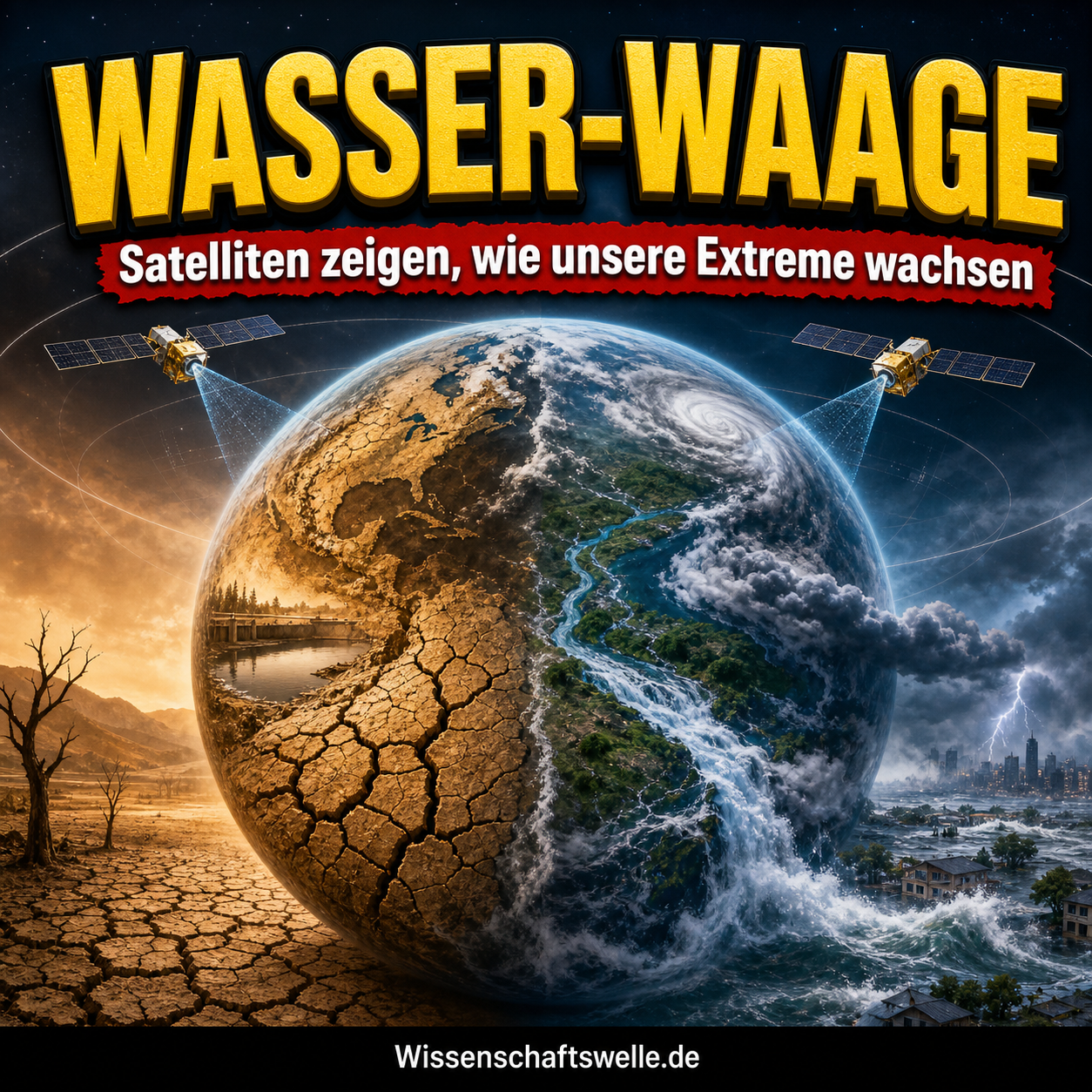 Die Wasser-Waage der Erde: Wie Satelliten enthüllen, dass unsere Extreme zunehmen