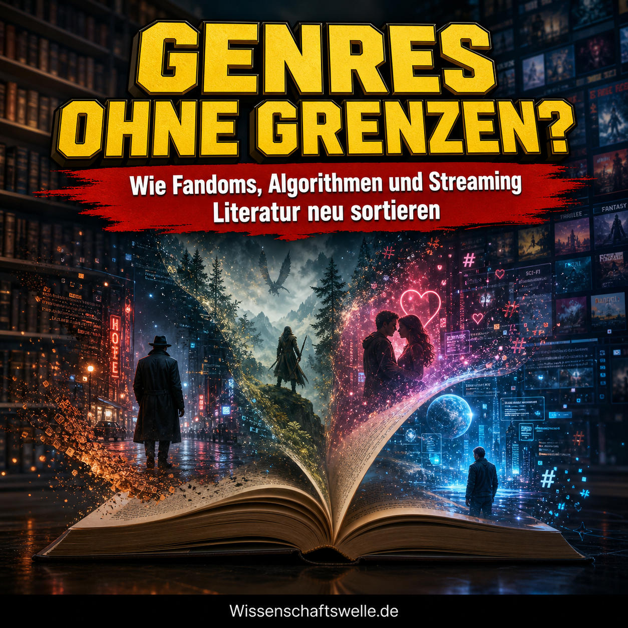 Genregrenzen in der Literatur werden porös: Wie Algorithmus, Fandom und Streaming das Erzählen neu sortieren