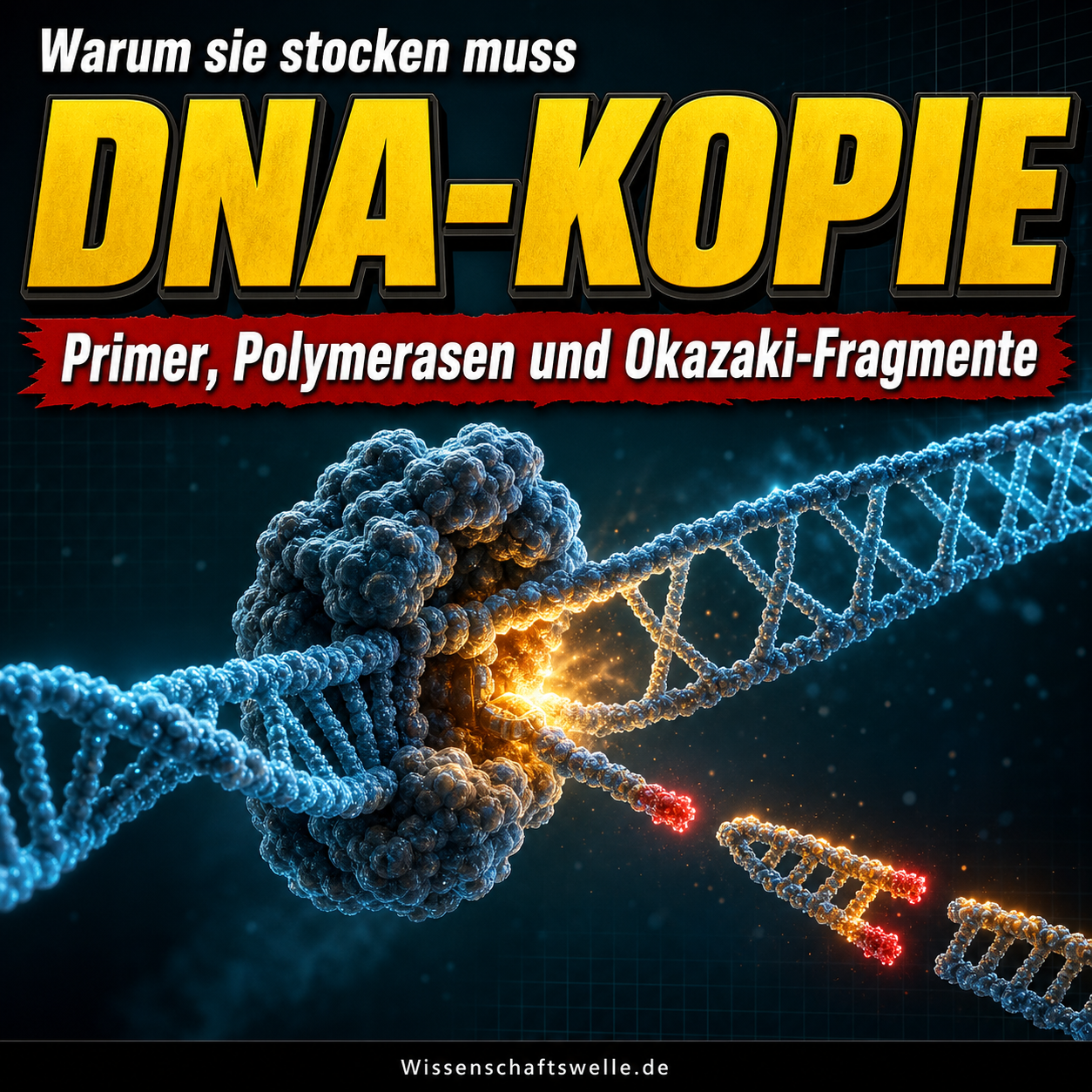 Warum die DNA-Kopie stottert: Wie Zellen ihr Genom trotzdem fast fehlerfrei verdoppeln