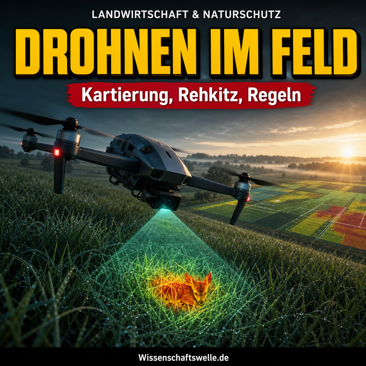Drohnen in Landwirtschaft und Naturschutz: Wenn die Wiese vor Sonnenaufgang lesbar wird