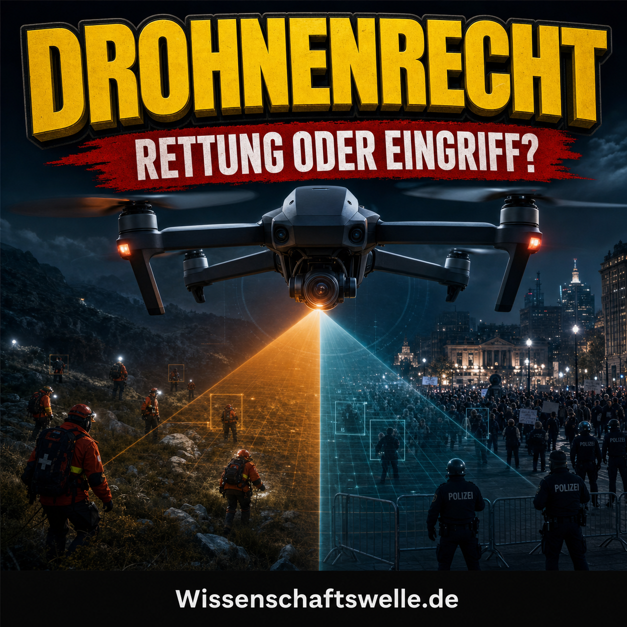 Drohnengesetze in Deutschland: Wenn dieselbe Drohne einmal rettet und einmal abschreckt