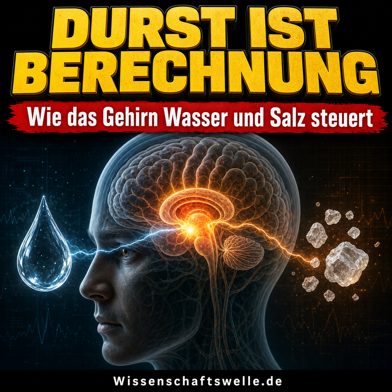 Durst ist kein Alarmton: Wie das Gehirn Wasser und Salz gegeneinander rechnet