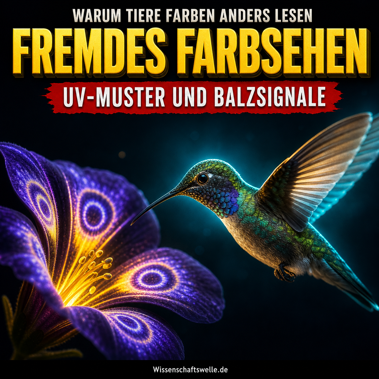 Ein Blau, das wir nie sehen werden: Wie Tiere mit Zapfen, UV-Licht und Verhalten eigene Farbwelten bauen