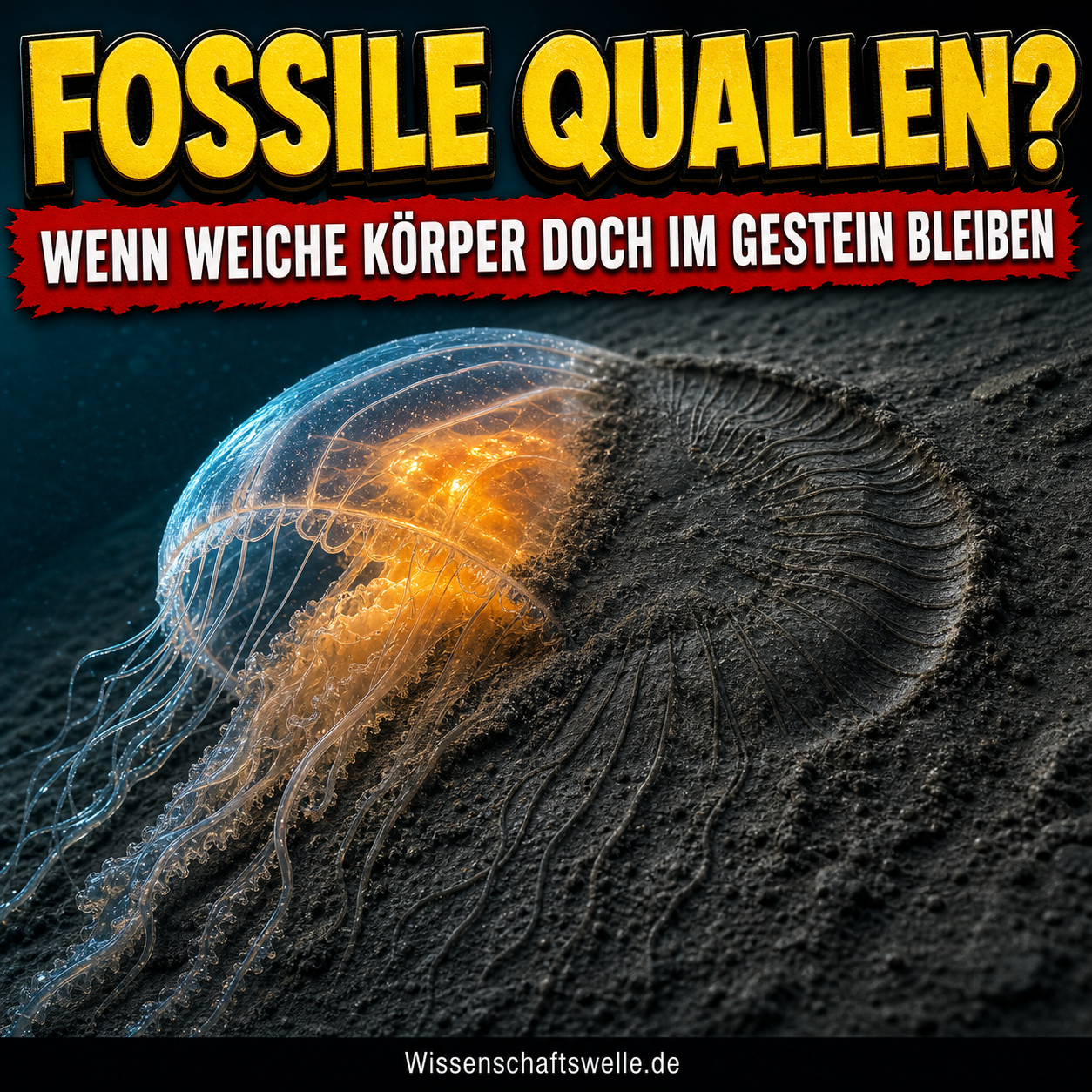Fossile Quallen sind fast ein Widerspruch in sich: Wie gallertige Körper doch Spuren hinterlassen
