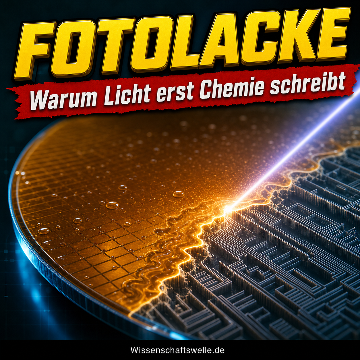 Fotolacke: Warum Chips zuerst in einem Polymer entstehen