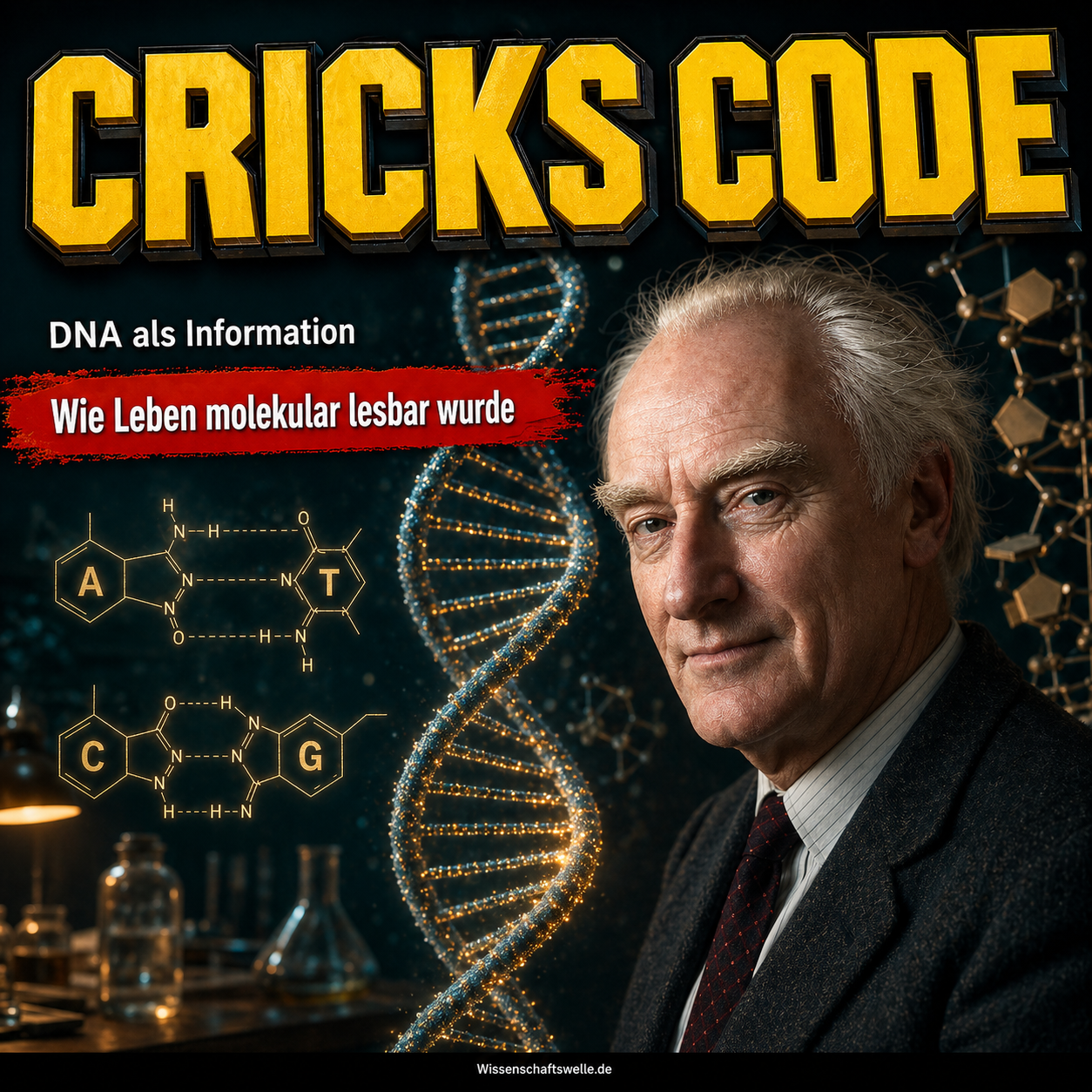 Francis Crick: Doppelhelix, genetischer Code und die Molekularisierung des Lebens