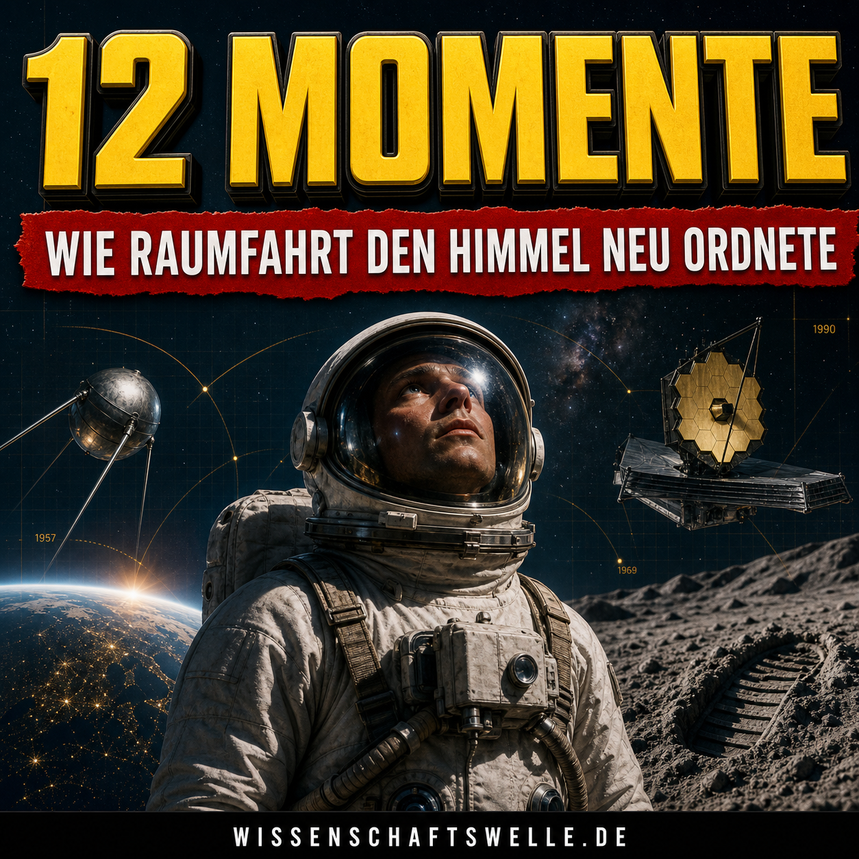 Geschichte der Raumfahrt: 12 Momente, die unseren Himmel neu geordnet haben