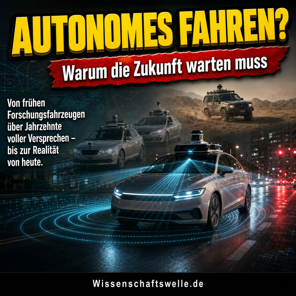 Geschichte des autonomen Fahrens: Warum die Zukunft immer wieder vertagt wurde