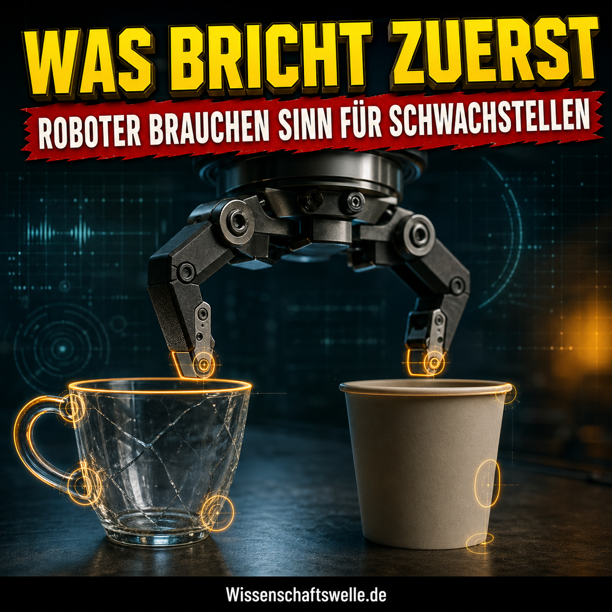 Greifplanung: Warum Roboter erst verstehen müssen, was an einem Gegenstand verletzlich ist
