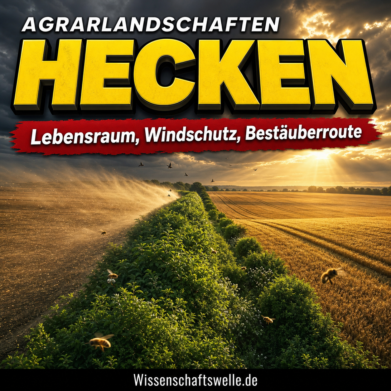 Die grüne Linie zwischen den Feldern: Warum Hecken in Agrarlandschaften mehr leisten, als man sieht