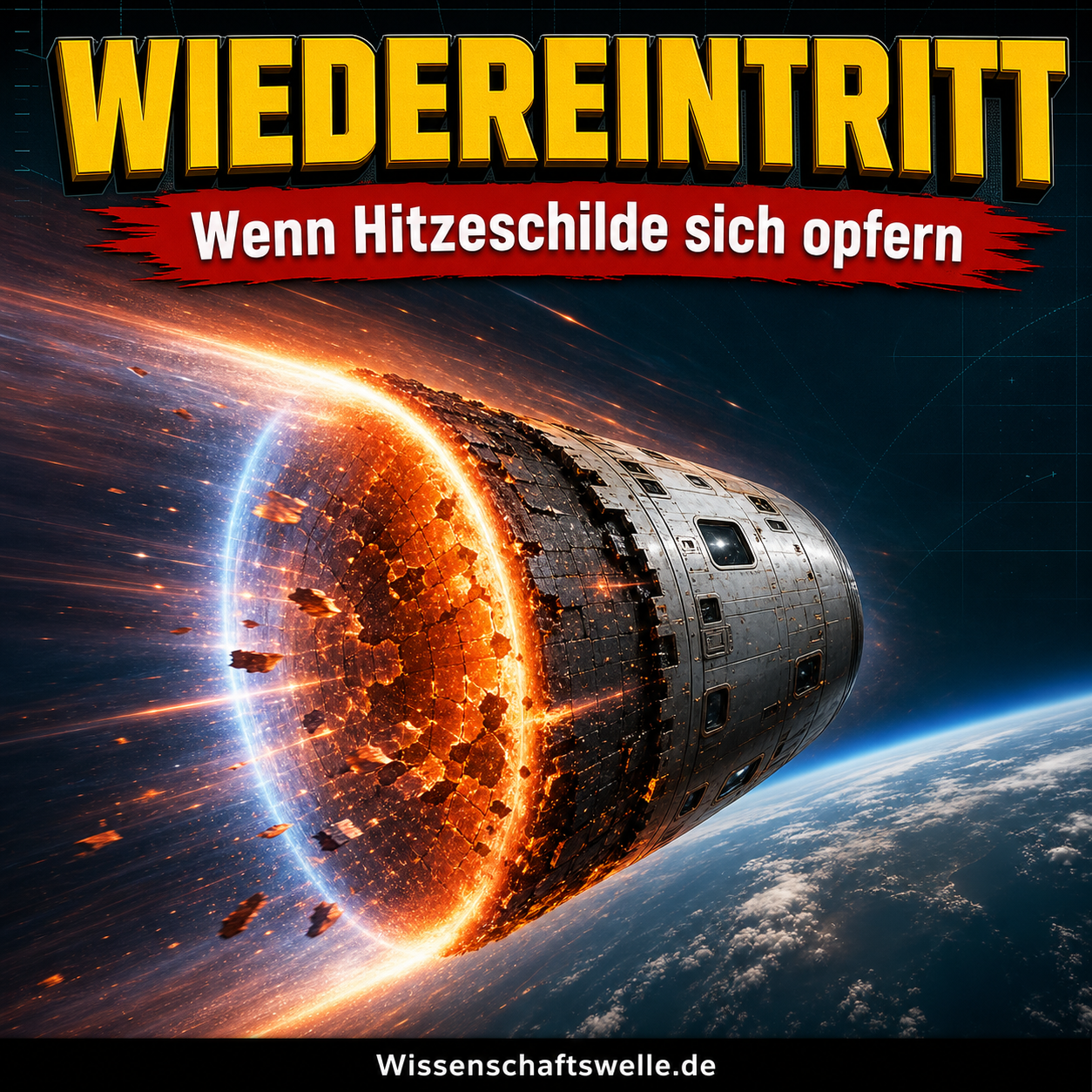 Hitzeschutz in Raumfahrzeugen: Warum der Schild sich opfern muss