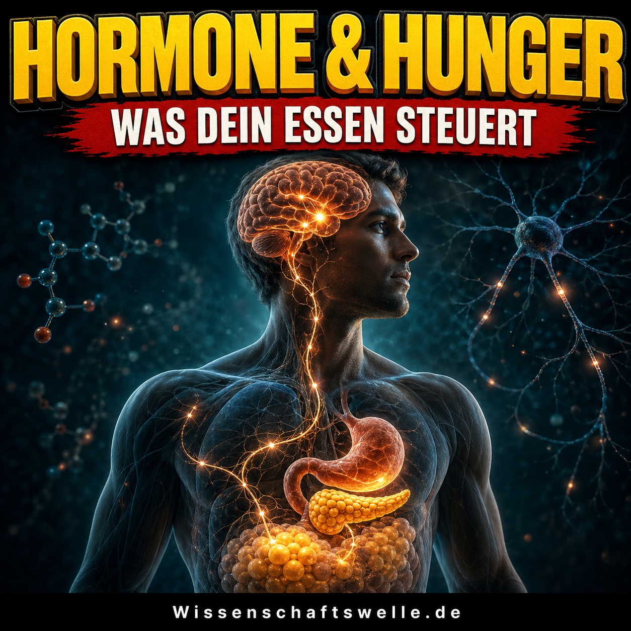 Hormone und Hunger: Wie Ghrelin, Leptin und Insulin Essverhalten lenken