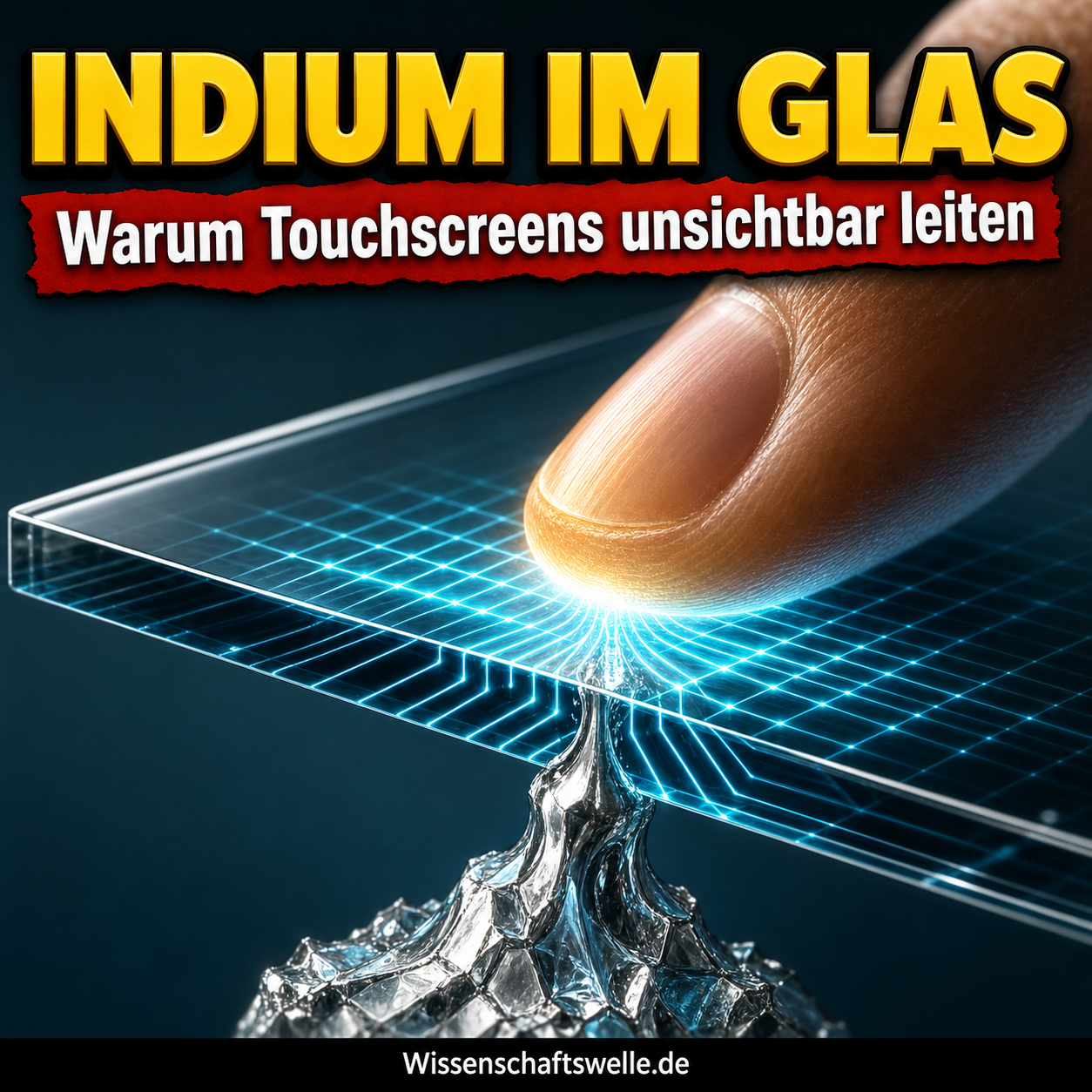Die unsichtbare Spur im Glas: Warum Touchscreens an Indium hängen