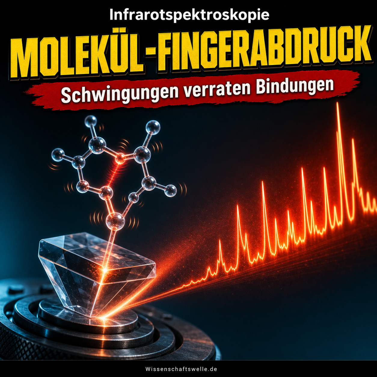 Wenn Bindungen zu Linien werden: Wie Infrarotspektroskopie Moleküle lesbar macht
