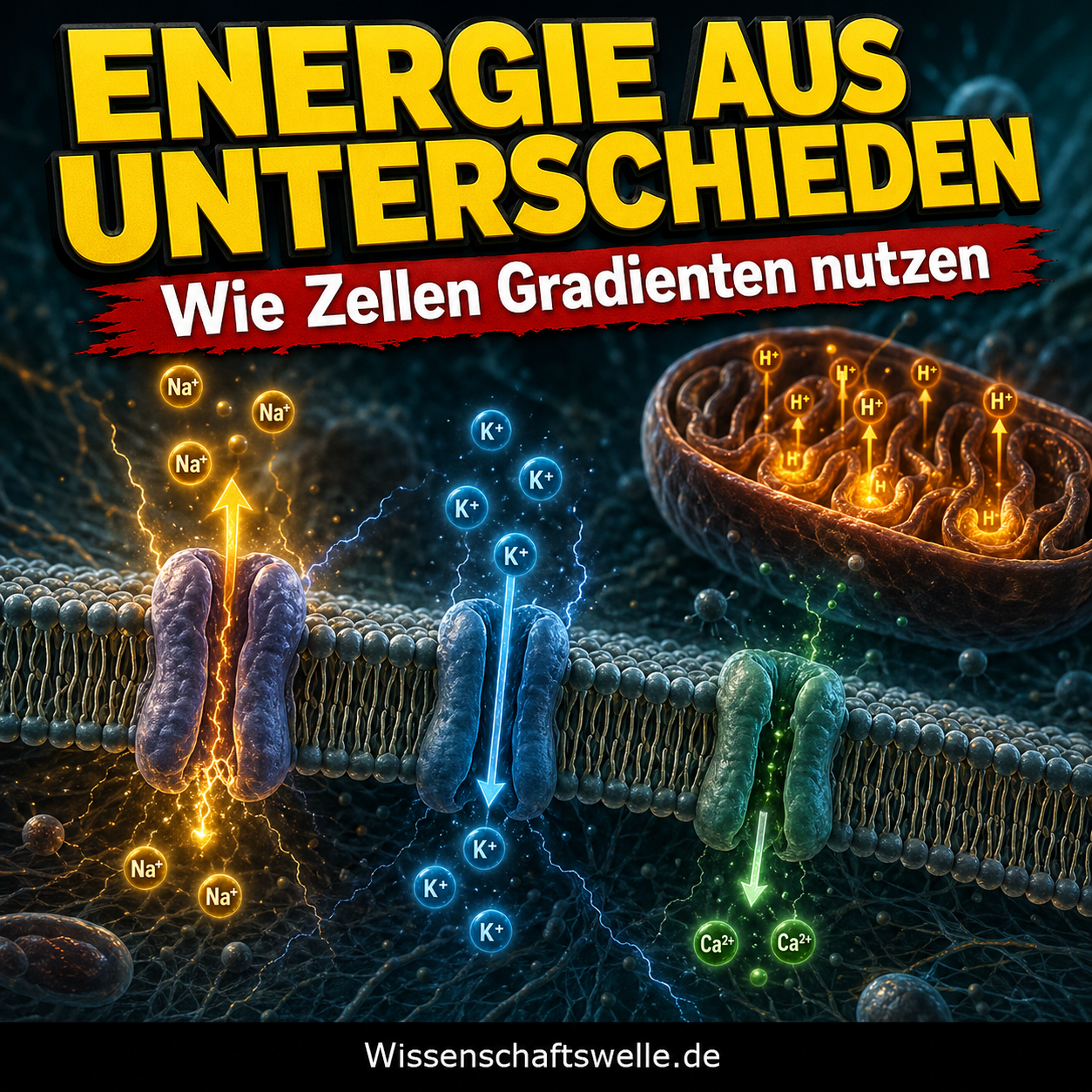 Ionenpumpen: Warum Zellen Energie aus Unterschieden machen