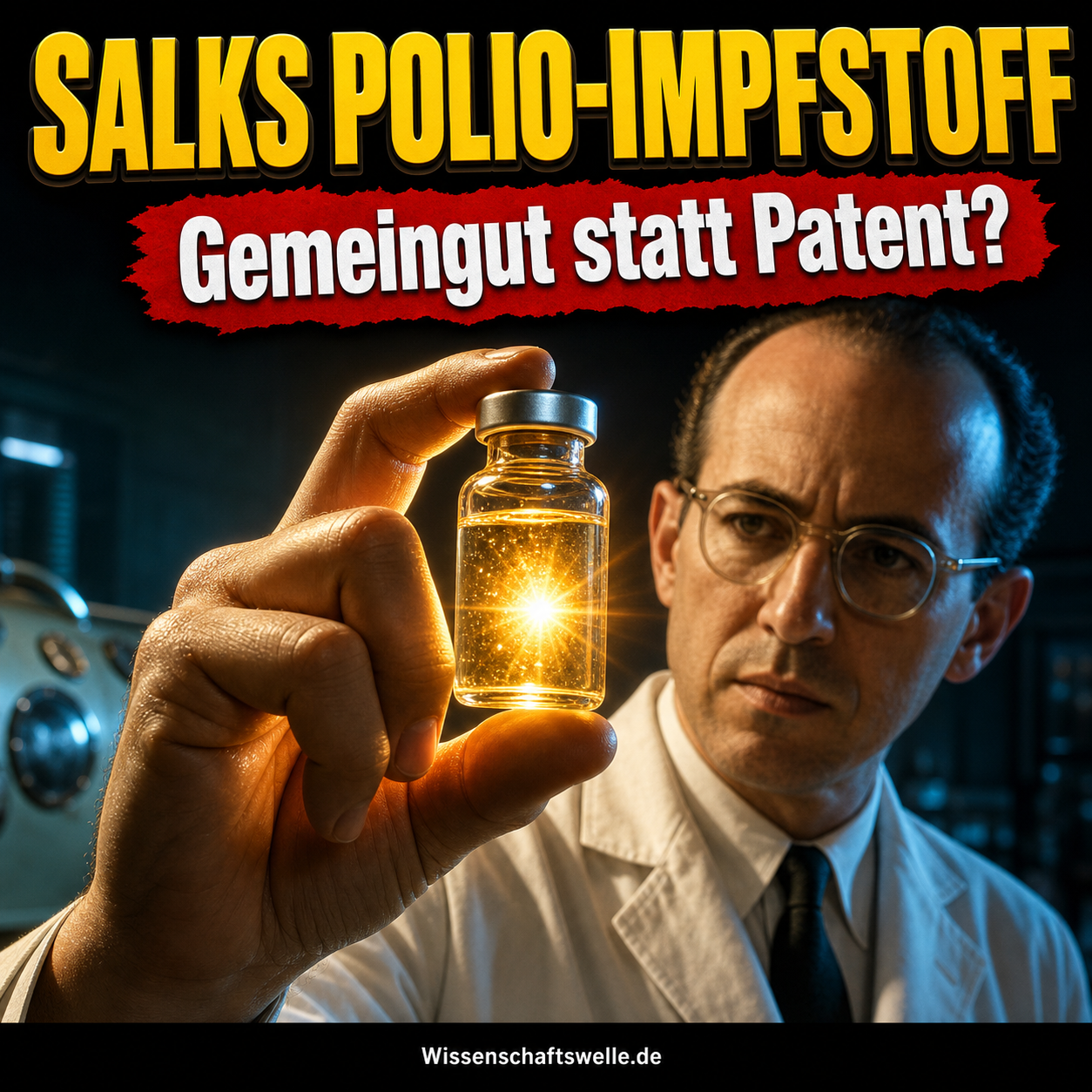 Jonas Salk, Polio und die Frage, wem ein Impfstoff gehört