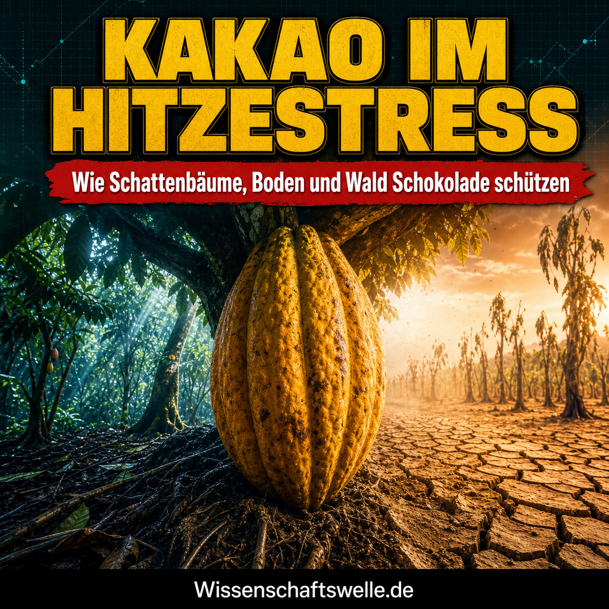 Kakaoanbau im Hitzestress: Warum Schokolade von Schatten, Boden und Wald lebt