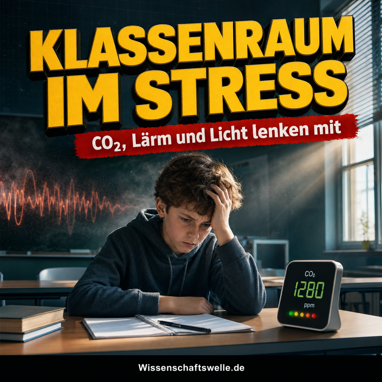 Klassenzimmerluft: Wie CO₂, Lärm und Licht Konzentration im Unterricht beeinflussen