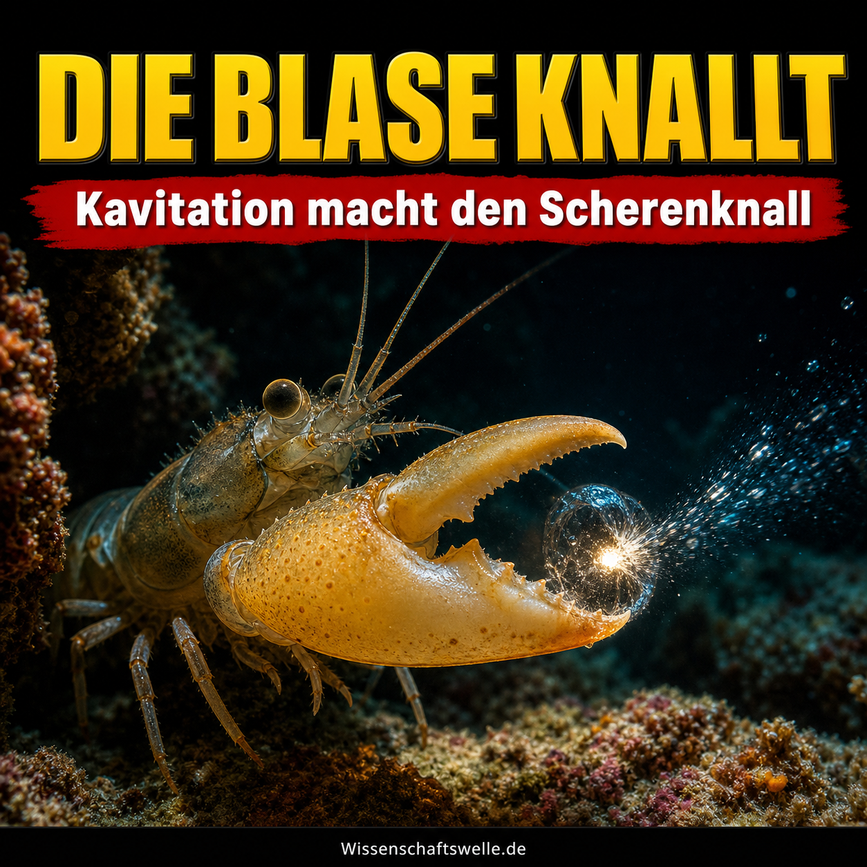 Knallkrebse: Der Knall entsteht erst nach dem Schnappen