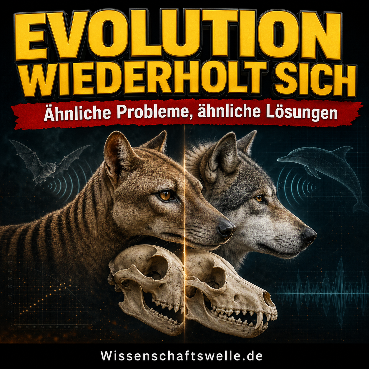 Konvergente Evolution: Warum die Natur ähnliche Lösungen immer wieder neu erfindet
