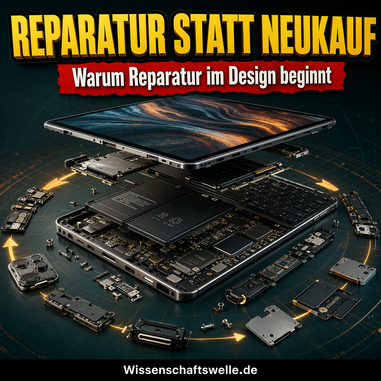 Kreislaufwirtschaft in der Technik: Warum Reparierbarkeit systemisch geplant werden muss