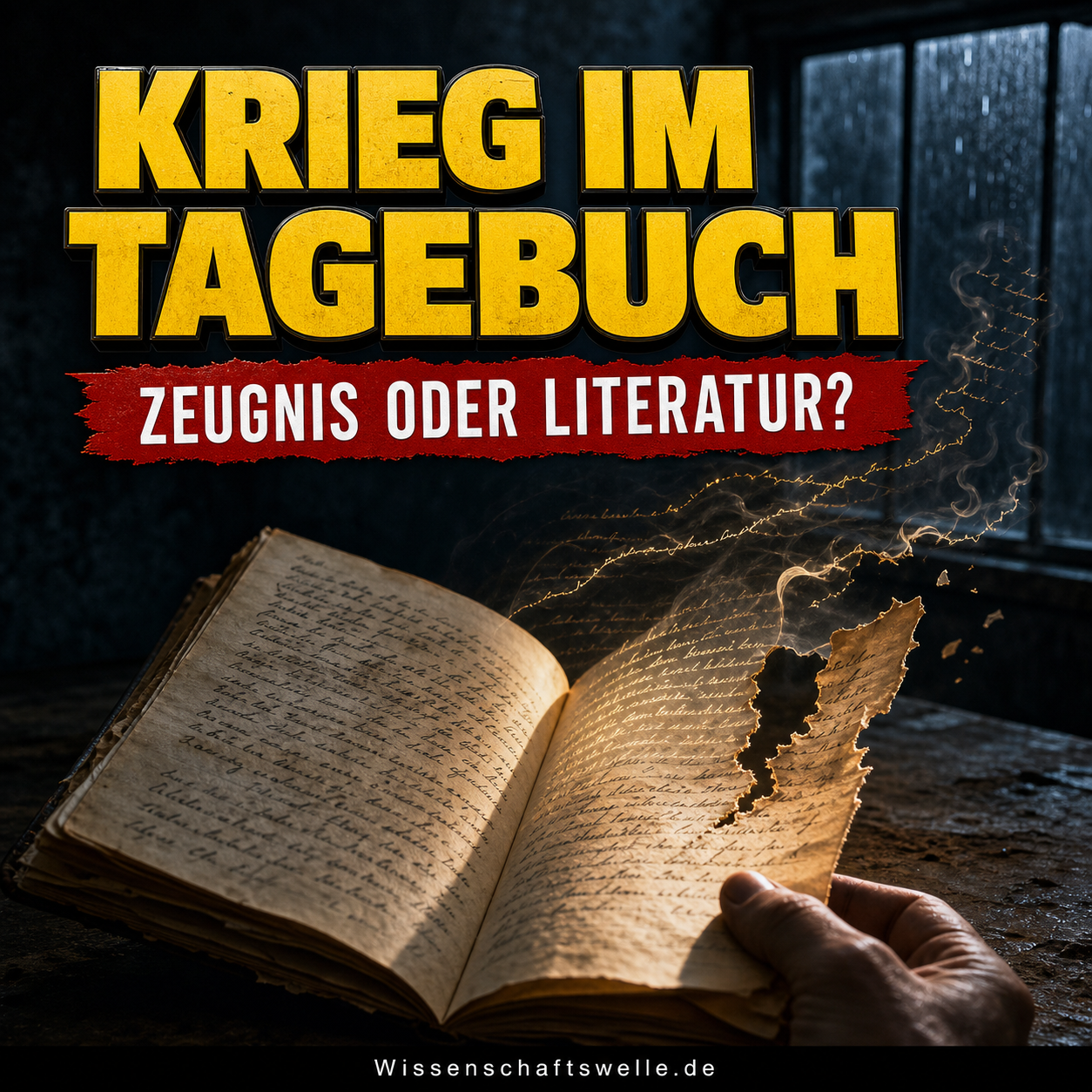 Kriegstagebücher werden Literatur, bevor sie Bücher werden