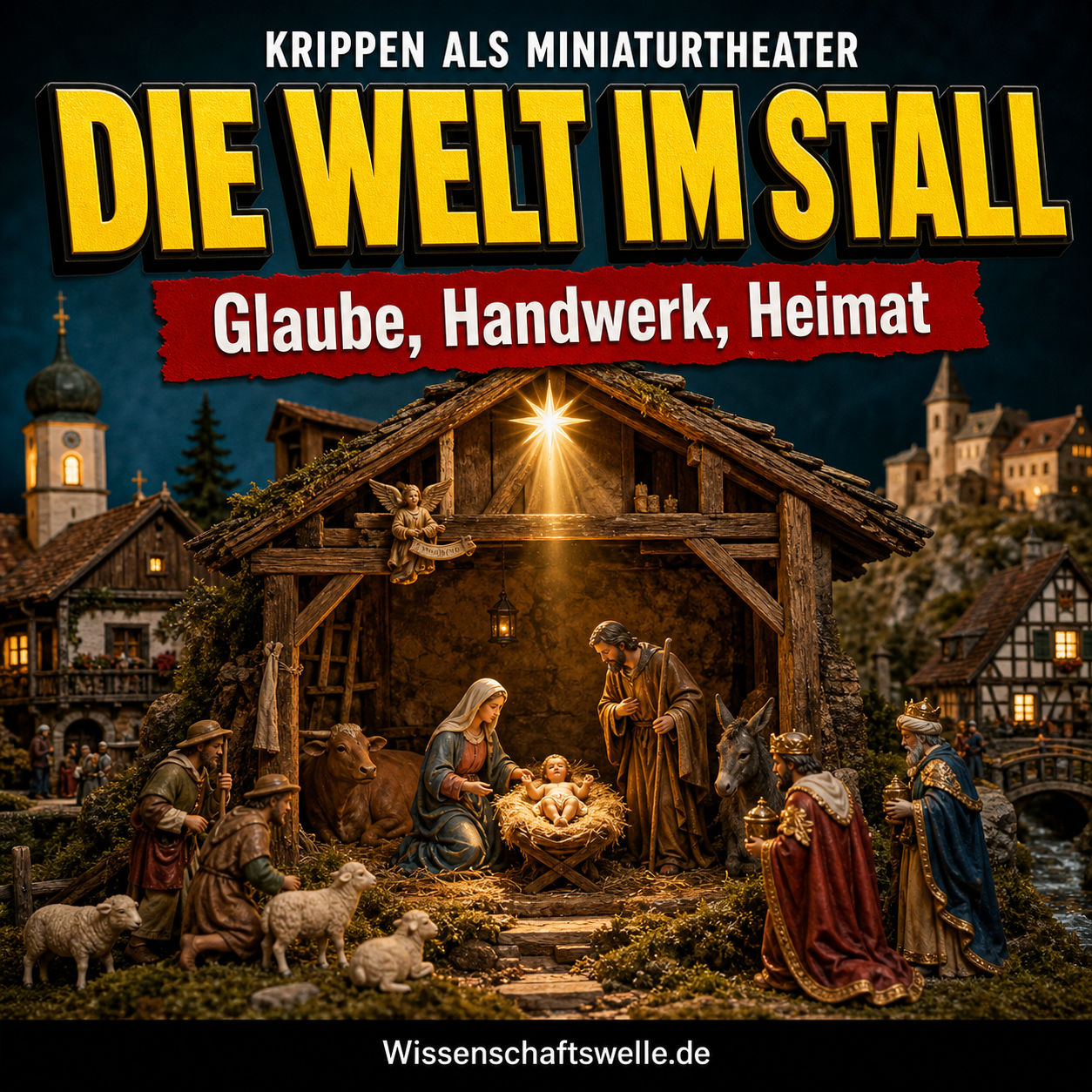 Die Welt im Stall: Wie Krippenfiguren Glauben, Handwerk und Heimat inszenieren