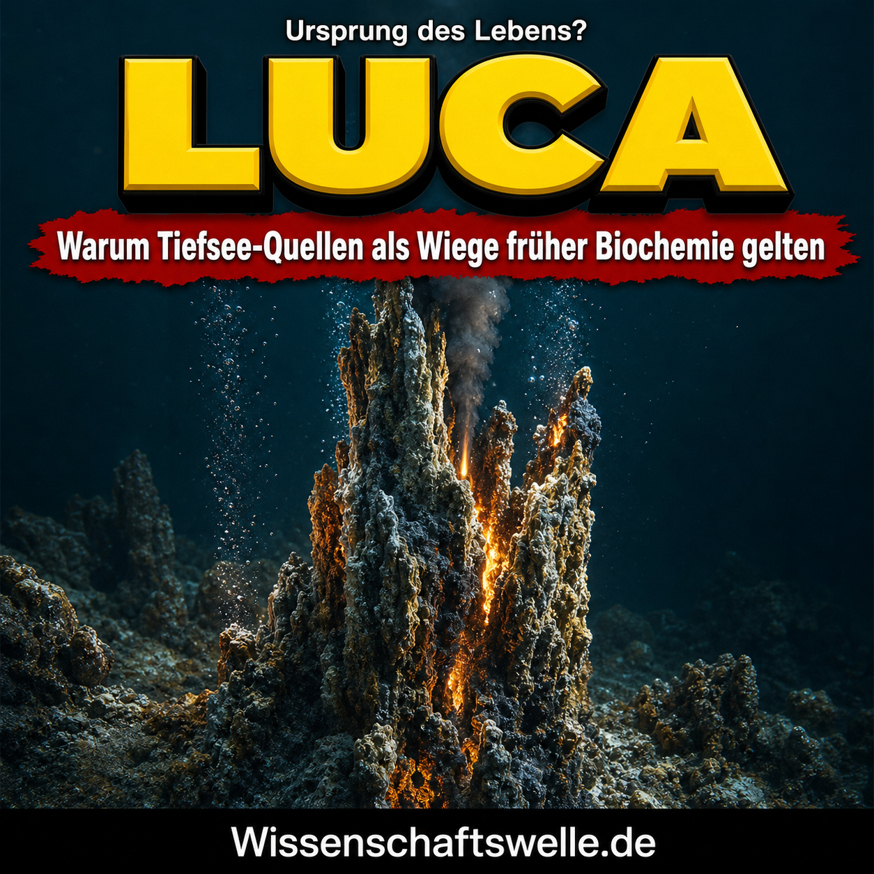 LUCA in Hydrothermalquellen: Wo alles begann – und warum es uns heute noch betrifft