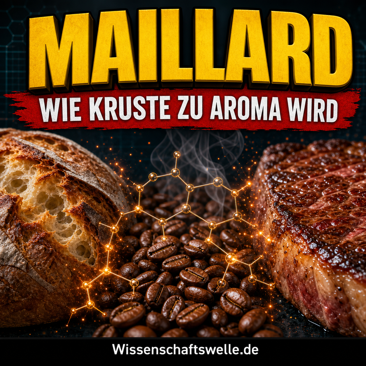 Die Kruste ist ein Labor: Wie die Maillard-Reaktion Brot, Kaffee und Steak ihren Charakter gibt