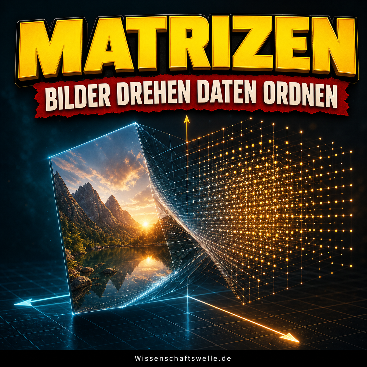 Matrizen sind Raumwerkzeuge: Wie dieselbe Mathematik Bilder dreht und Daten sortiert