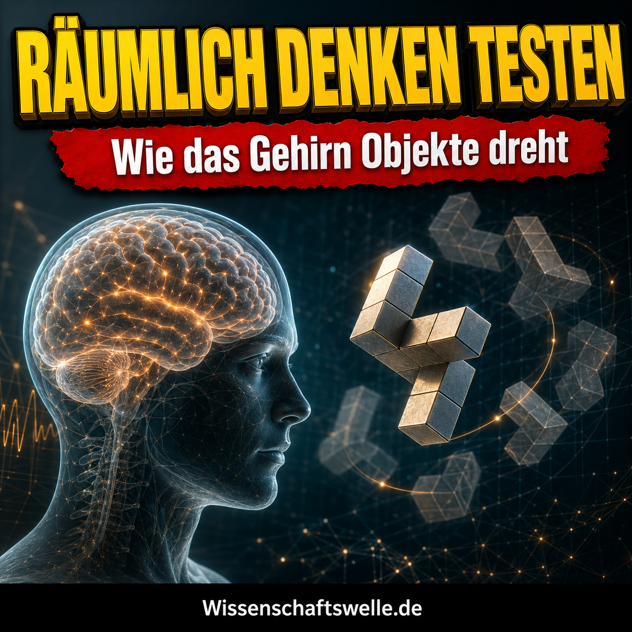 Mentale Rotation: Was räumliches Vorstellungsvermögen über Kognition, Gehirn und Messbarkeit verrät