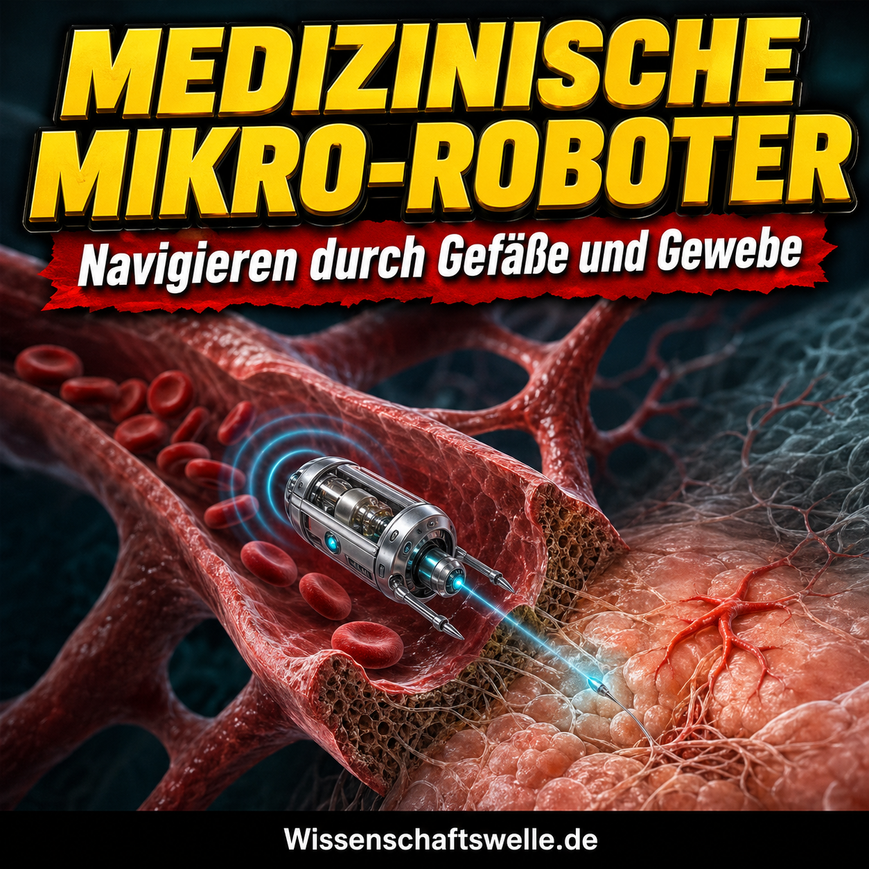 Mikro-Roboter in der Medizin: Wie winzige Werkzeuge durch Gefäße und Gewebe navigieren sollen