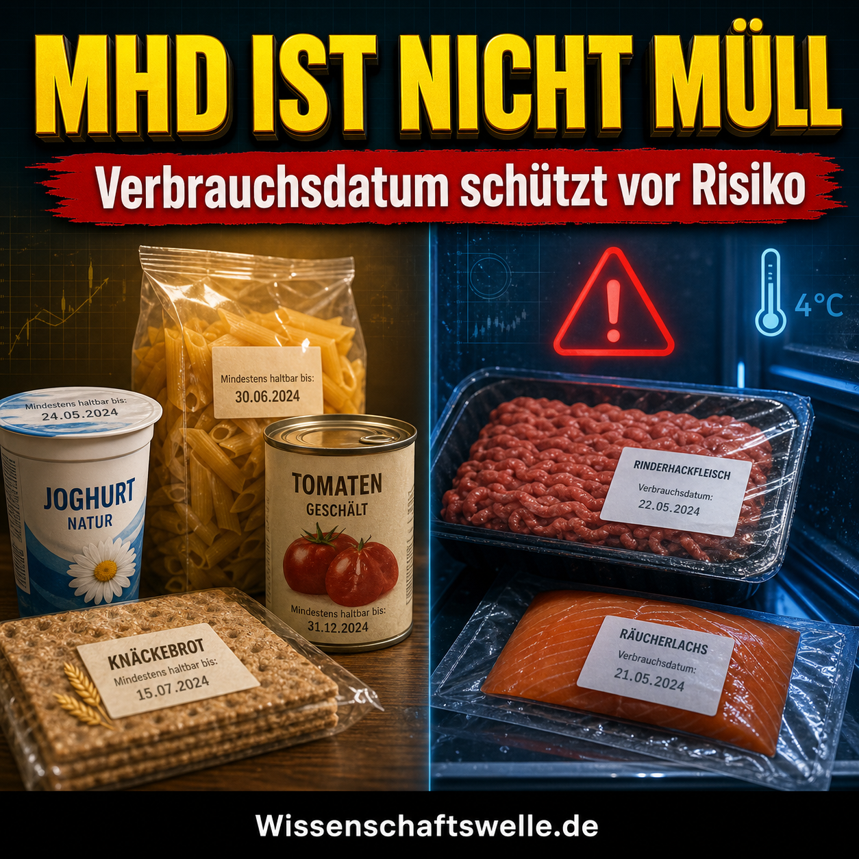 Zwei Daten, zwei Logiken: Warum Mindesthaltbarkeitsdatum und Verbrauchsdatum nicht verwechselt werden dürfen