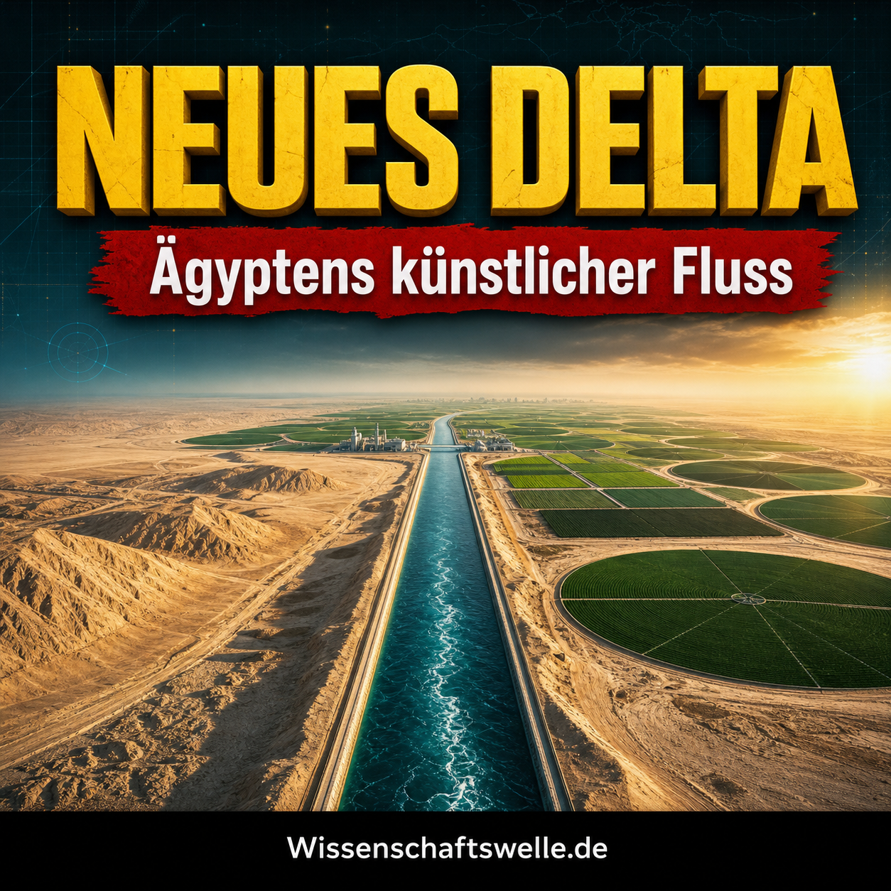 Neues Delta Ägypten: Wie ein künstlicher Fluss, recyceltes Wasser und Wüstenfelder zur Staatsraison werden
